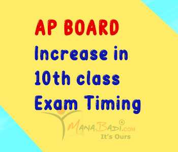 AP Board Increase in 10th class Exam Timing