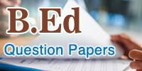 Madras University B.ed GK Question Paper
